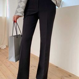 Next One Women Smart Straight Fit High-Rise Easy Wash Formal Trousers-picture-15