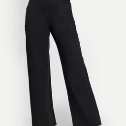 Next One Women Smart Straight Fit High-Rise Easy Wash Parallel Trousers-picture-25