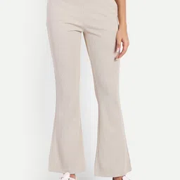 BROADSTAR Women High-Rise Stretchable Flared Bootcut Corduroy Trousers-picture-11