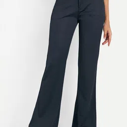 BROADSTAR Women High-Rise Stretchable Flared Bootcut Corduroy Trousers-picture-21