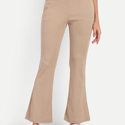 BROADSTAR Women High-Rise Stretchable Flared Bootcut Corduroy Trousers-picture-9
