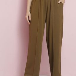 Kotty Women Relaxed High-Rise Easy Wash Parallel Trousers-picture-19