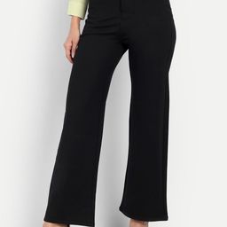 Next One Women Smart Loose Fit High-Rise Easy Wash Formal Parallel Trousers-picture-15