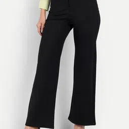 Next One Women Smart Loose Fit High-Rise Easy Wash Trousers-picture-35