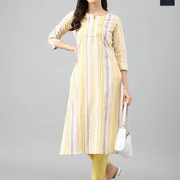 KALINI Selection of 2 Striped Straight Kurta Sets-picture-19