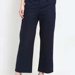 GRACIT Women Pure Cotton Parallel Trousers-picture-14