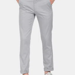 Arrow Sport Men Grey Skinny Fit Cotton Trousers-image-28