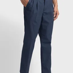 ColorPlus Men Custom Fit Pleated Trousers image 2