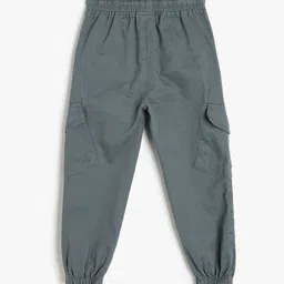 Koton Boys High-Rise Cotton Joggers Trousers image 4