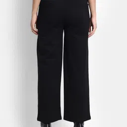 Next One Women Smart Straight Fit High Rise Easy Wash Parallel Trousers image 2