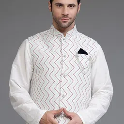 Utsav Fashion Men Regular Kurta with Trousers image 2