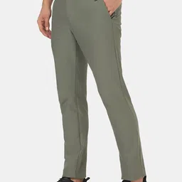 Blackberrys TechPro Collection Men Green Skinny Fit Low-Rise Regular Trousers image 3