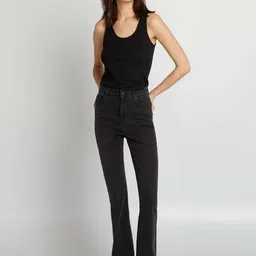 KIABI Women Mid Rise Cotton Bootcut Trouser image 2