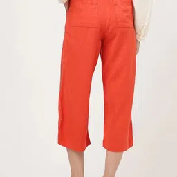 Marks & Spencer Women Cropped Mid-Rise Parallel Trouser image 5