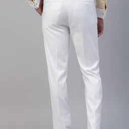 Givo Men Regular Fit Mid-Rise Formal Trousers image 3