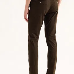 Red Flame Men Mid-Rise Cotton Slim Fit Trousers image 2