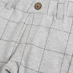 Chicco Boys Checked Relaxed Mid-Rise Easy Wash Trousers image 3