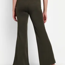 Next One Women Smart Flared High-Rise Easy Wash Bootcut Trousers image 3