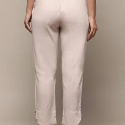 Biba Women Relaxed Cropped Cotton Ethnic Trousers image 4