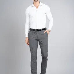 The Pant Project Men Tailored Slim Fit Stretch Chinos Formal Trousers image 4