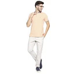 Basics Men Tapered Fit Cotton Chinos Trousers image 4