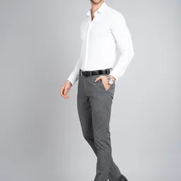 The Pant Project Men Tailored Slim Fit Stretch Chinos Formal Trousers image 5