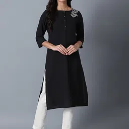 W Women White Slim Fit Trousers image 2