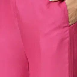 W Women Regular Fit Parallel Trousers image 2