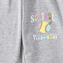 StyleCast Girls Grey Original Graphic Printed Joggers image 4