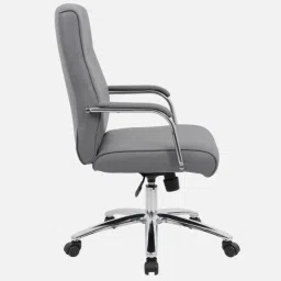 furniturstation Landyn Leatherette Executive Chair in Grey Colour image 5