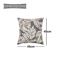 Ode & Cleo Orange Set of 5 Floral Square Cushion Covers image 3