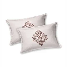 Salona Bichona Pink & White Ethnic Motifs 180 TC King Bedsheet with 2 Pillow Covers image 4