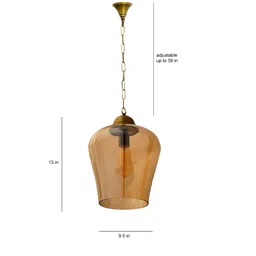 kapoor lampshades Maurice Asata Orange Glass Hanging Light image 5
