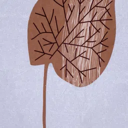 Arrabi Blue & Brown Graphic 300 TC Single Bedsheet with 1 Pillow Covers image 5