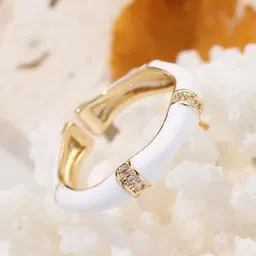 SALTY Stone Studded Honeyed Love Ring image 2