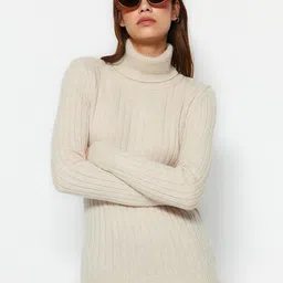 Trendyol Ribbed Turtle Neck Pullover Sweaters-picture-49