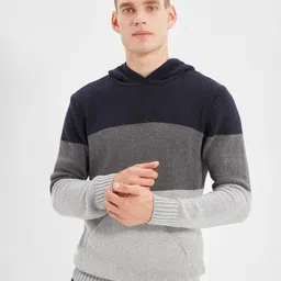 Trendyol Colourblocked Hooded Pullover-picture-37