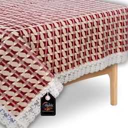 Stylista Beige & Maroon Waterproof 4 Seater SquareTable Cover-picture-17
