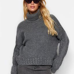 Trendyol Self Designed Turtle Neck Pullover-picture-26