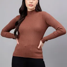 Xpose Ribbed Turtle Neck Pullover-picture-15