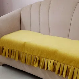 THROWPILLOW Mustard 3 Seater Sofa Cover-picture-33
