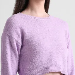 ONLY Onlsoft Ls O-Neck Cc Knt Long Sleeves Crop Pullover image 5
