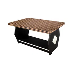 Stylista Brown & Black Checked Printed Waterproof Table Cover-picture-13
