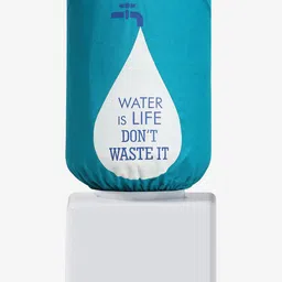 SWAYAM Blue & White Printed Cotton Water Dispenser Cover image 5