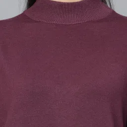 Mafadeny Mock Neck Longline Pullover image 2