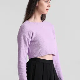 ONLY Onlsoft Ls O-Neck Cc Knt Long Sleeves Crop Pullover image 2