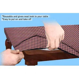 Stylista Black Waterproof 4-Seater Rectangular Table Cover image 5