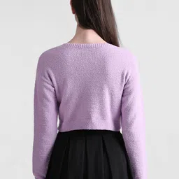 ONLY Onlsoft Ls O-Neck Cc Knt Long Sleeves Crop Pullover image 4