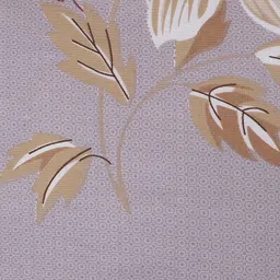 SWAYAM Set Of 2 Brown & White Floral Printed Pure Cotton Square Cushion Covers image 4