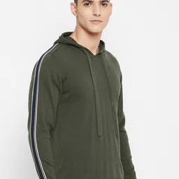 Duke Men Green & White Solid Pullover image 5